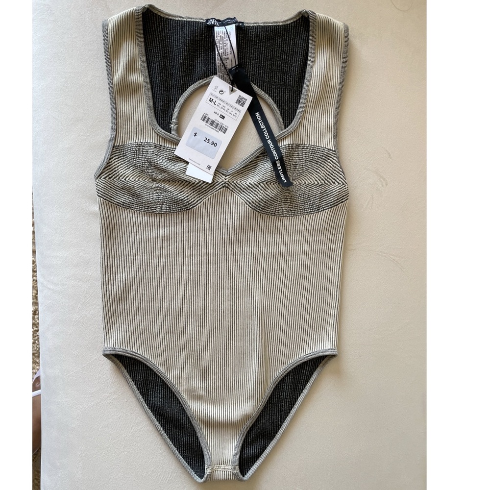 Zara Seamless Jacquard Bodysuit